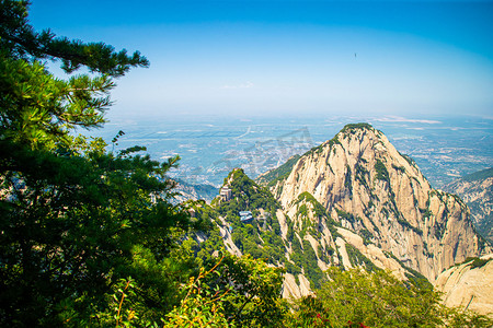 自然风景白天华山山峦山峰户外无摄影图配图