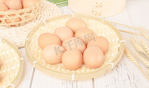 蛋类农产品白昼鲜鸡蛋室内拍摄摄影图配图