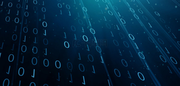 数字科技数字蓝色简约数字背景