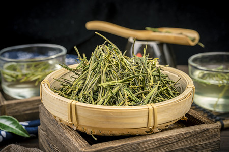 健康茶饮食材精品茶叶摄影图配图