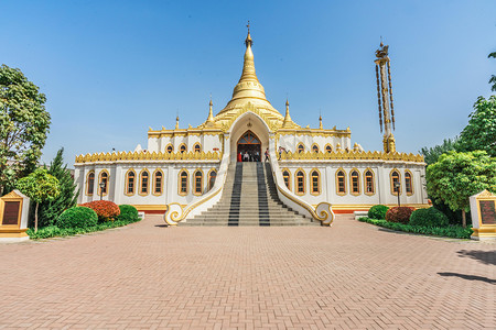 洛阳白天白马寺景区旅游摄影图配图