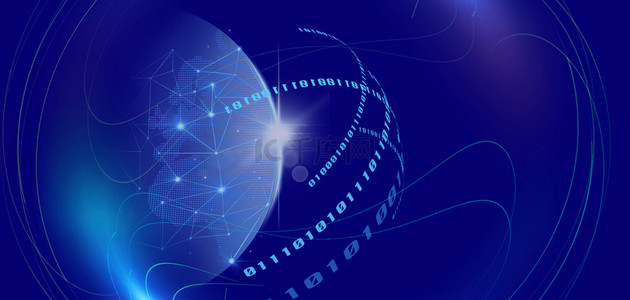 数据科技蓝色背景图片_数字科技数字科技蓝色科技风