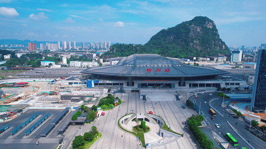 广西柳州高铁动车站城市交通枢纽