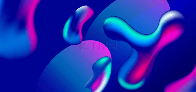深紫色流体抽象背景