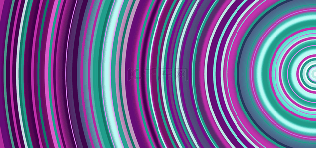 绿色渐变几何背景图片_抽象圆圈线圈青紫色背景