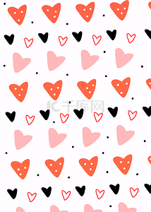 粉红爱心情人节壁纸