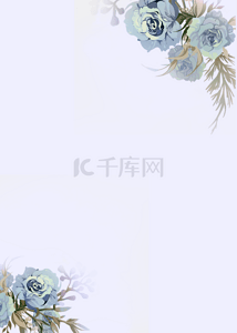 紫色水墨画鲜花壁纸