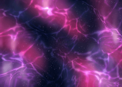 宇宙背景图片_紫色系流动的云和星系背景