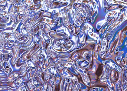 蓝色抽象流动液体酸性背景