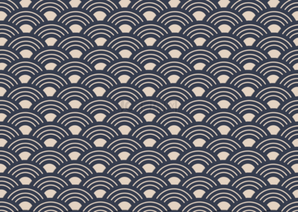 纹理蓝色日本复古