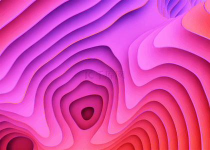 紫红色3d立体空间切片渐变背景