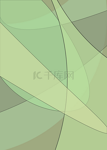 半透明几何重叠绿色背景