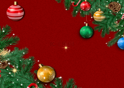干净红色背景背景图片_圣诞节干净红色背景