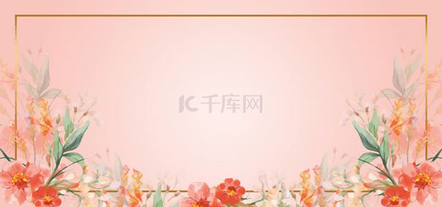 漂亮粉红色花朵花卉背景图