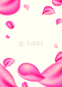 粉红色浪漫花朵花瓣背景