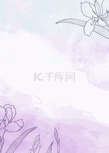 紫色浪漫时尚背景图片_浪漫时尚紫色花卉线条背景