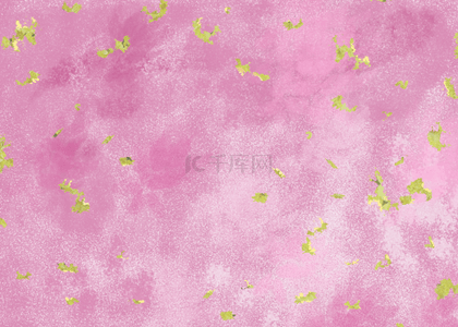 粉色水彩水墨箔金背景