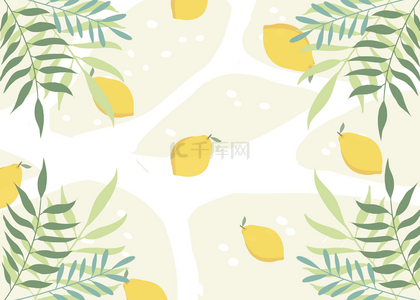 壁纸柠檬背景图片_夏天柠檬夏季背景