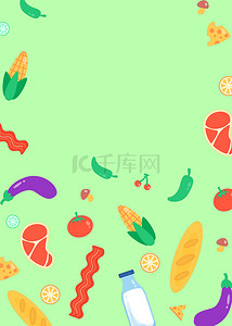 绿色菜叶背景图片_绿色食物平铺背景