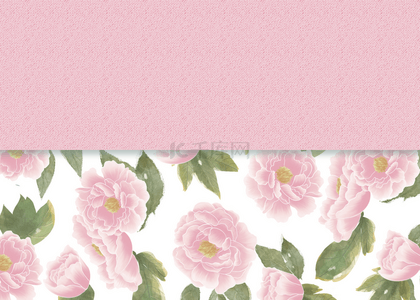 花卉卡片背景背景图片_粉色典雅彩色花卉卡片背景
