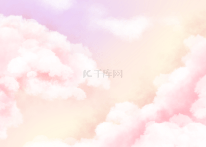 粉色云彩背景背景图片_粉色黄色云彩天空背景