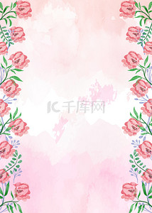 粉色浪漫春季花卉背景
