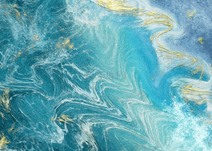 蓝色金沙背景背景图片_蓝色金沙海洋流动抽象纹理背景