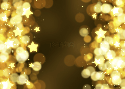 金色灿烂星光背景