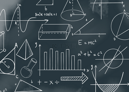 ppt数学学习背景图片_学习课堂教学粉笔黑板数学背景