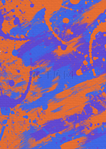 紫橙撞色油画质感纹理背景