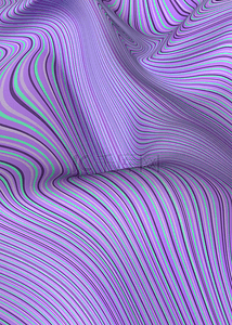 3d立体抽象波浪线条紫色背景