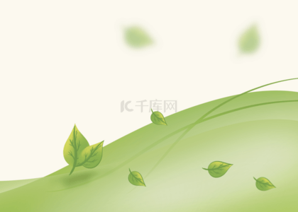绿色渐变叶子背景图片_绿色植物纹理叶子背景