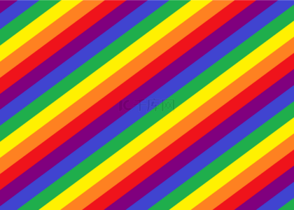 七彩交替长条形状彩虹背景