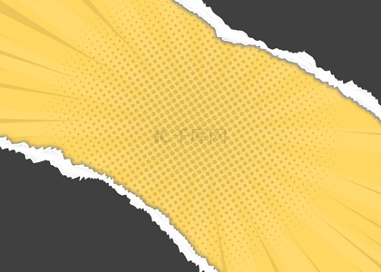 撕纸创意背景背景图片_创意黑黄配色撕纸波普艺术背景
