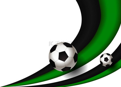 足球绿色背景背景图片_足球绿色条纹弯曲