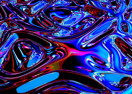 流体酸性元素背景图片_酸性流体蓝色液态背景