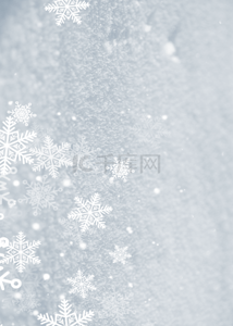 几何冬季背景图片_银色简单几何创意雪花冬季背景