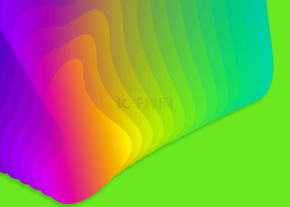 绿色几何色块抽象渐变背景