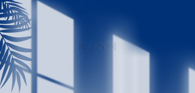 克莱因蓝窗户阴影高清背景
