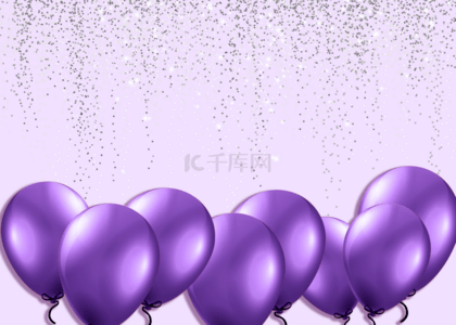 创意紫色背景图片_创意紫色气球壁纸
