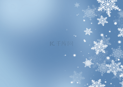 雪花几何背景图片_蓝色冬季简单几何创意背景