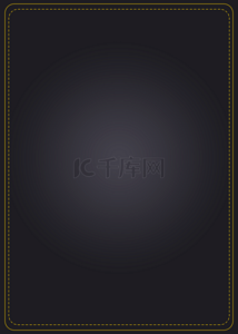 长条型黑色和金色叶子边框黑色精致花纹风格边框背景黑色质感优雅蕾丝