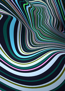 立体抽象背景图片_彩色3d立体抽象波浪线条背景