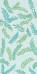夏季绿色树叶纹理壁纸