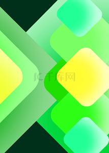 绿色渐变几何光效背景图片_绿色系渐变菱形几何抽象艺术背景