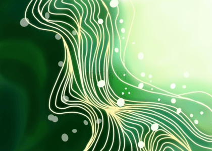 绿色流动背景图片_抽象水彩绿色流动背景