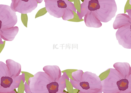 花卉干净紫色背景
