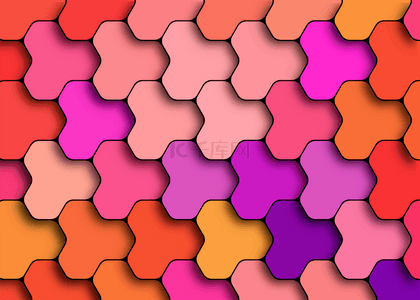 多边形质感立体图案拼接背景