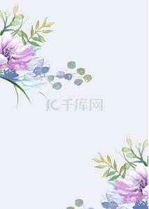 清新紫色花背景图片_紫色鲜花彩色壁纸