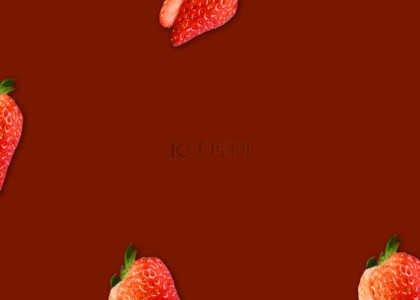 质感水果背景图片_红色草莓质感背景